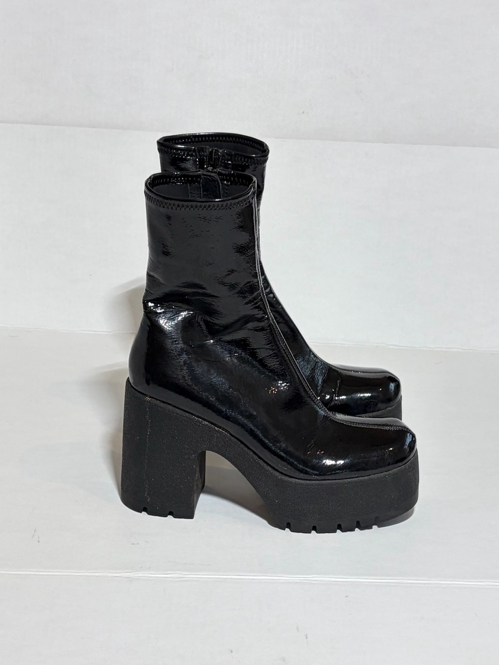 Jeffrey Campbelll Platform Square Toe Boots - Picture 7 of 11